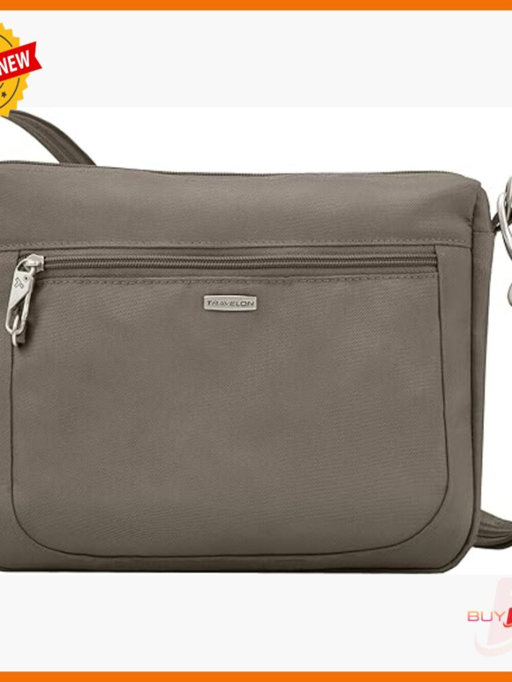 Anti-Theft Crossbody Bag With Rfid Blocking, Adjustable Strap, Travel